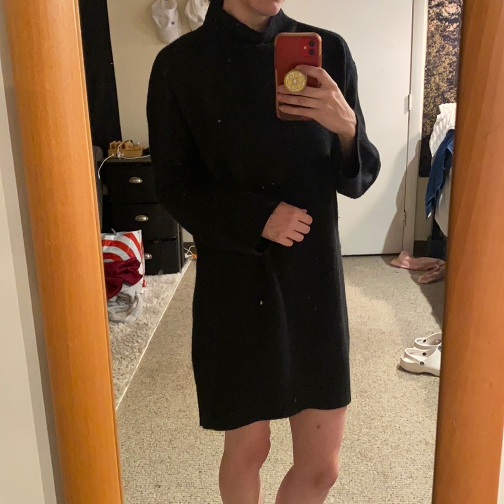 Turtleneck sweater dress